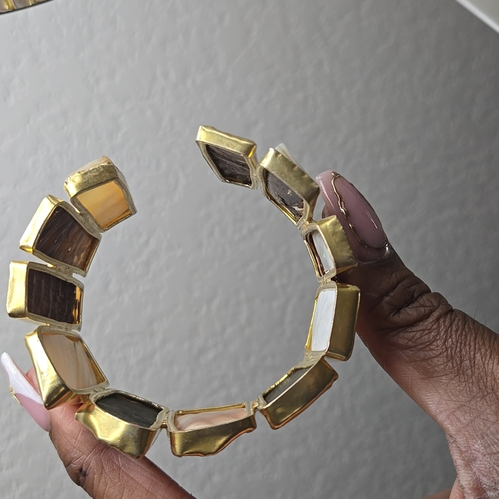 Narural Raw Stone Bangle - image 2